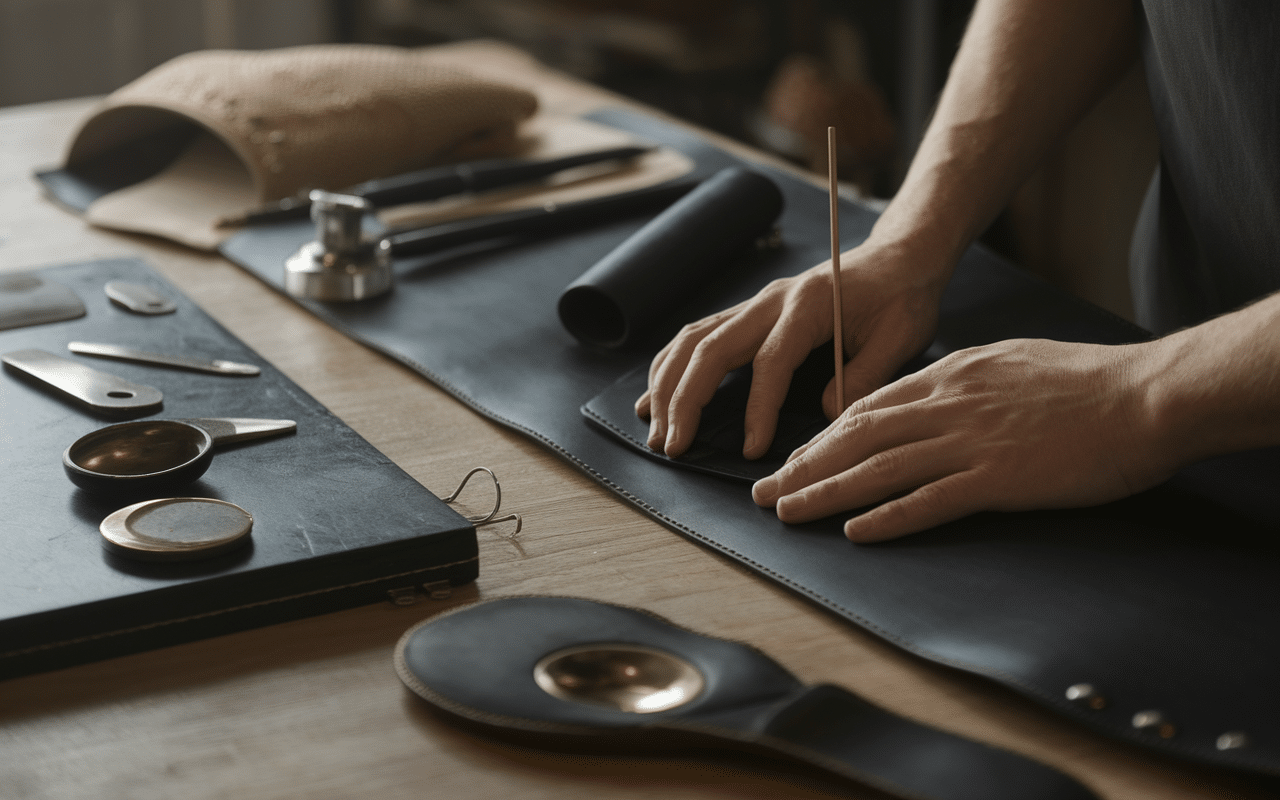 creation artisanale cuir black edition paris