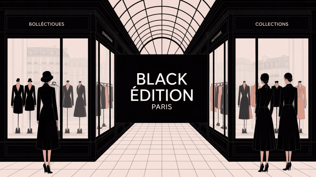 facade boutique black edition paris luxe