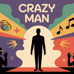illustration crazy man créativité stéréotypes et applaudissements