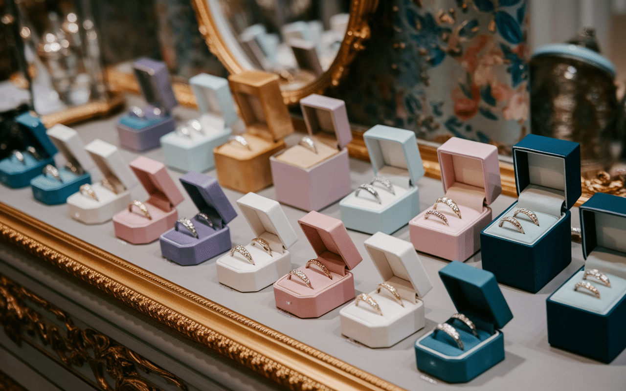 Ecrin bague fiancaille choix styles boutique