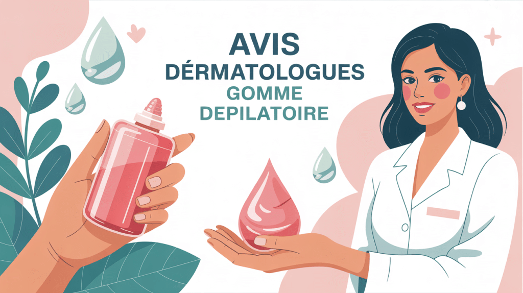 Image gomme dépilatoire avis dermatologue main féminine et dermatologue