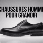 chaussure homme pour grandir noire élégante moderne