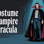 costume vampire dracula élégant cape noire accessoires