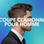Portrait coupe couronne homme profil moderne