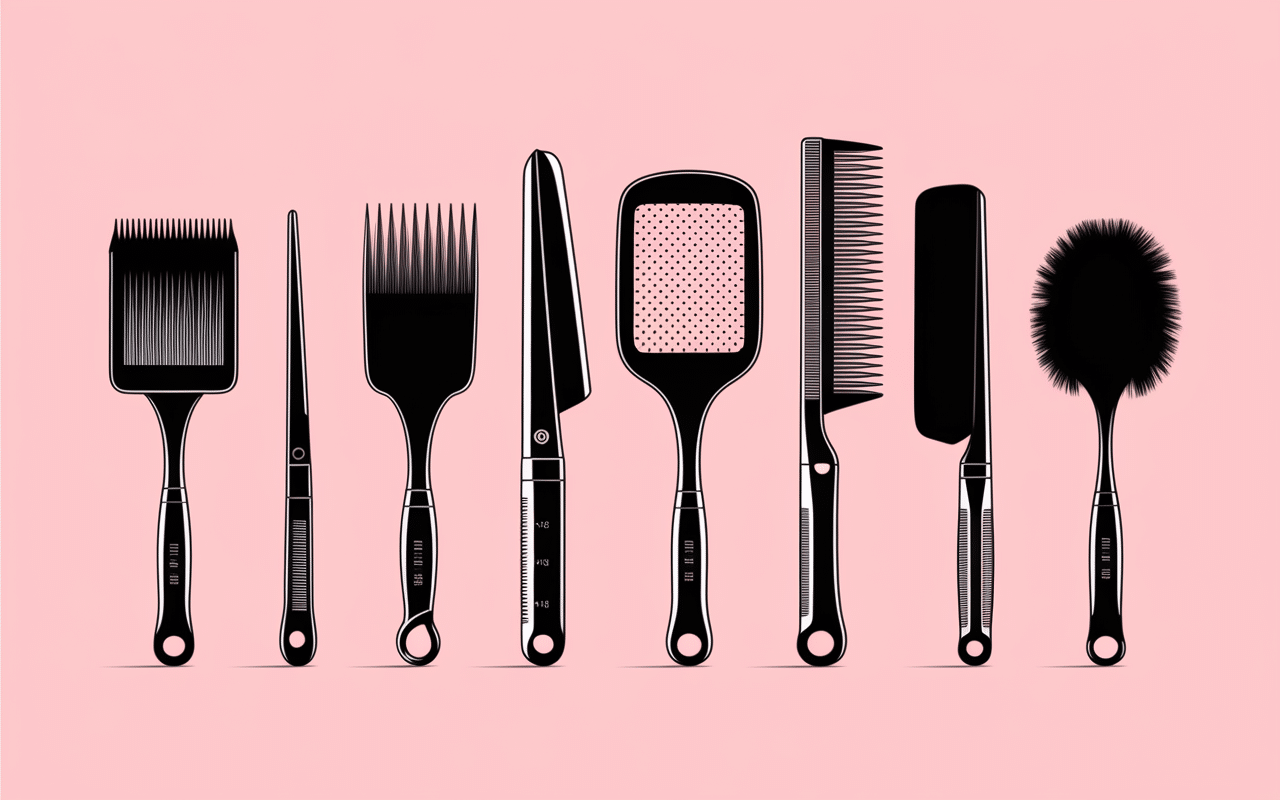 Outils coiffure coupe courte pour cheveux épais et frisés