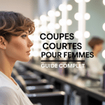 Portrait femme forte coupe courte moderne salon coiffure