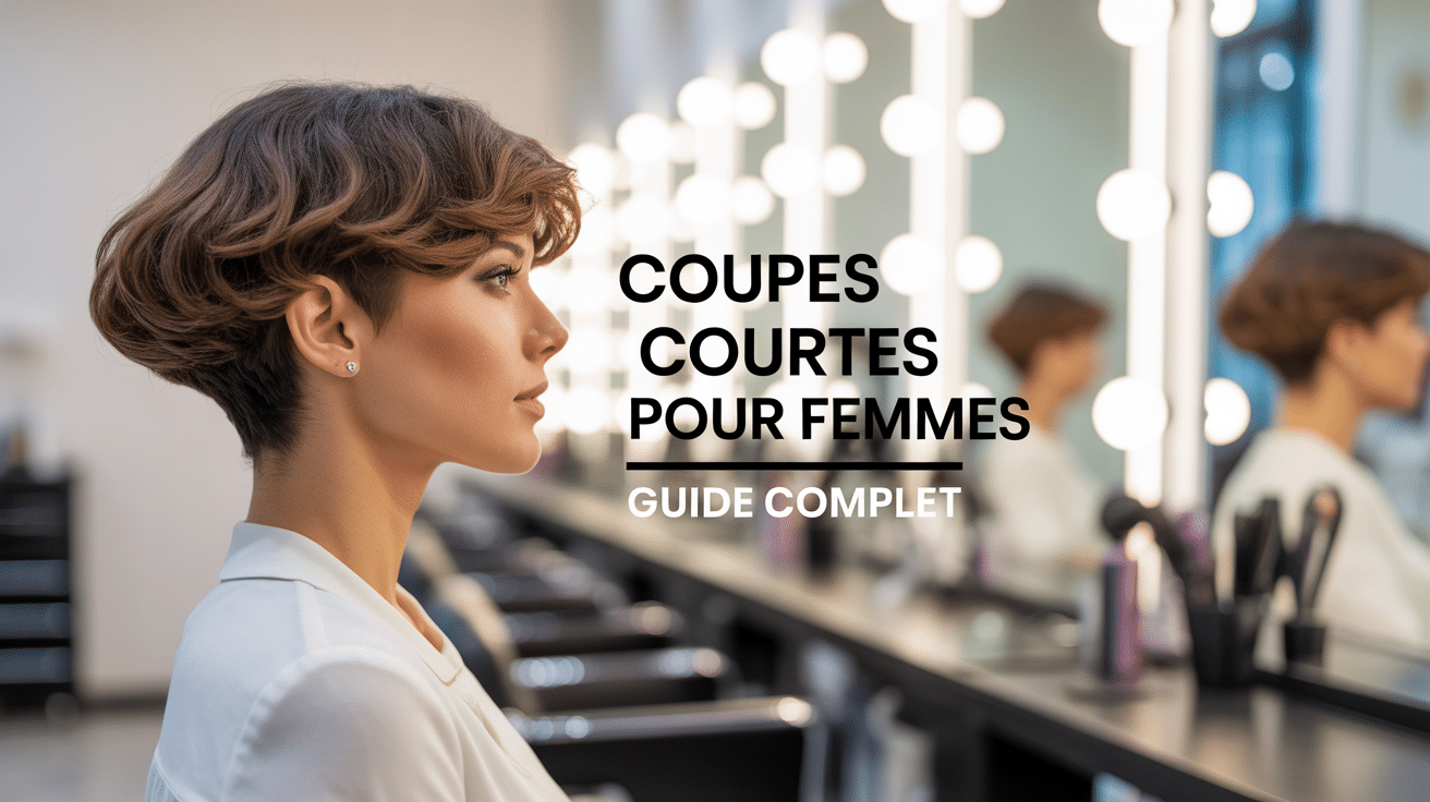 Portrait femme forte coupe courte moderne salon coiffure