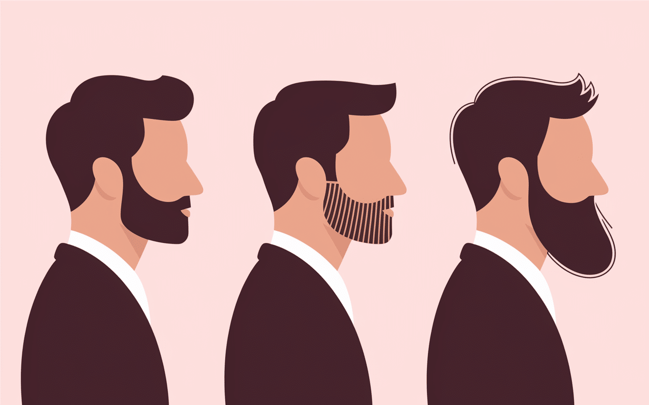 degrade taper adapté visage rond carré allongé