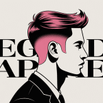 illustration degrade taper cheveux courts transition progressive