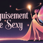 déguisement fée sexy femme en robe courte et ailes irisées