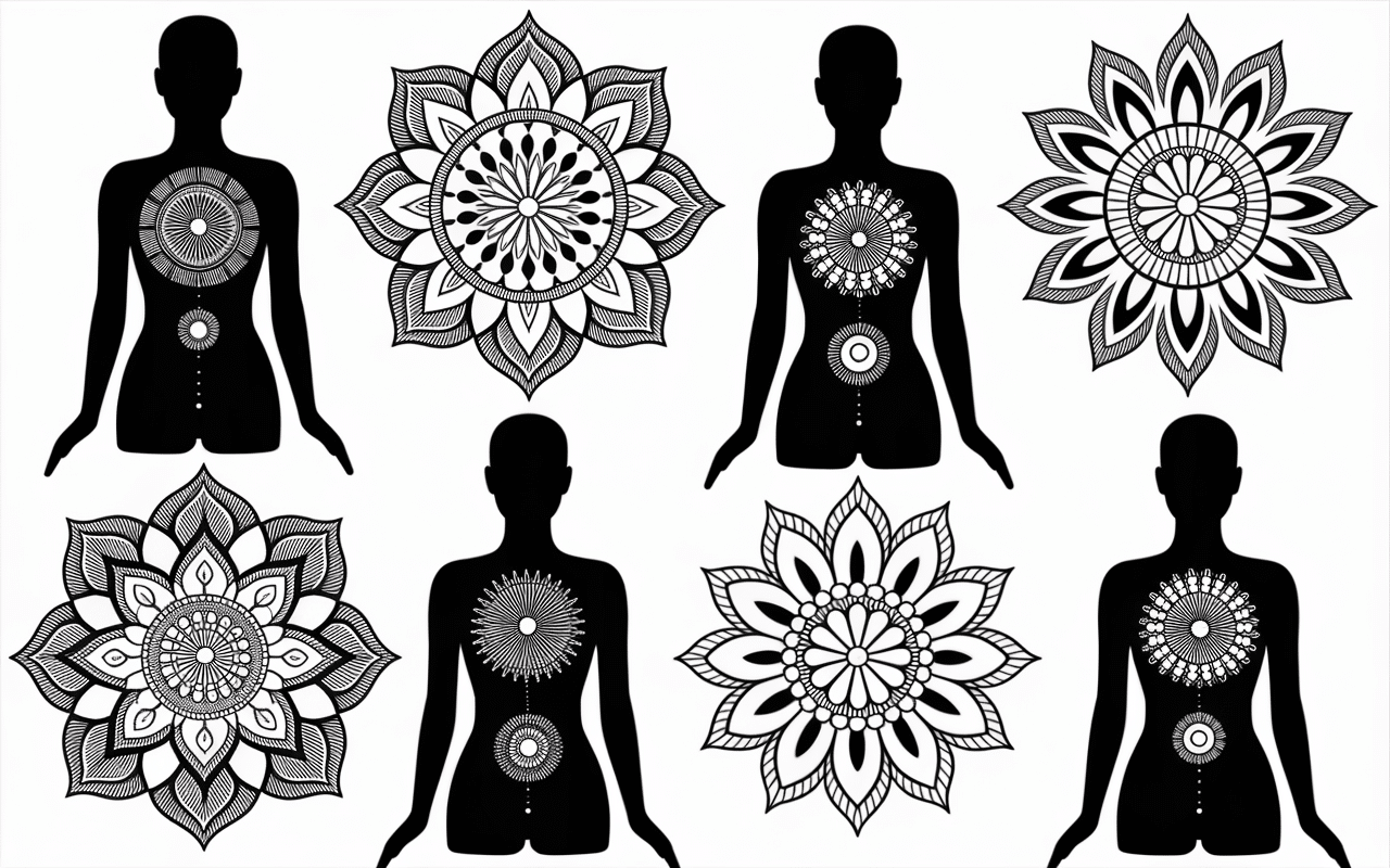Emplacements tatouage mandala sur corps