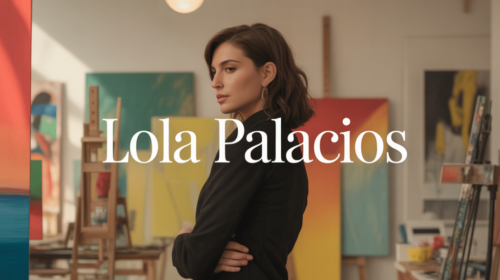 portrait lola palacios artiste atelier moderne