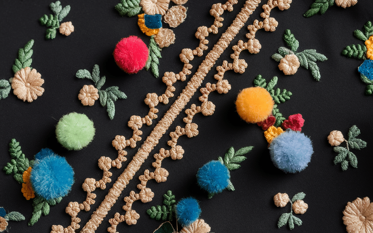 ma boheme robe noire broderies dentelle franges