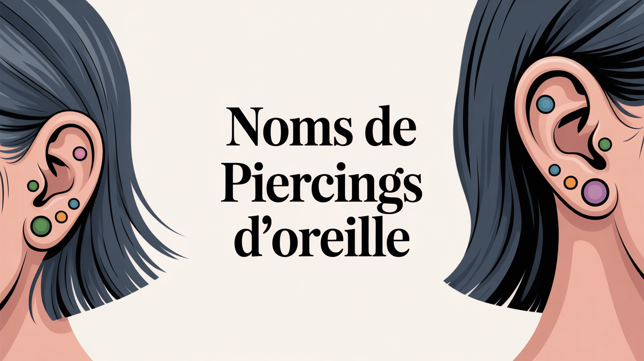 emplacements nom.piercing oreille stylisée