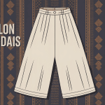 pantalon thailandais ample coton liens taille fond motifs asiatiques