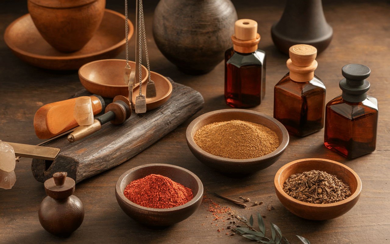 Atelier parfumeur Dubai homme outils tradition modernité