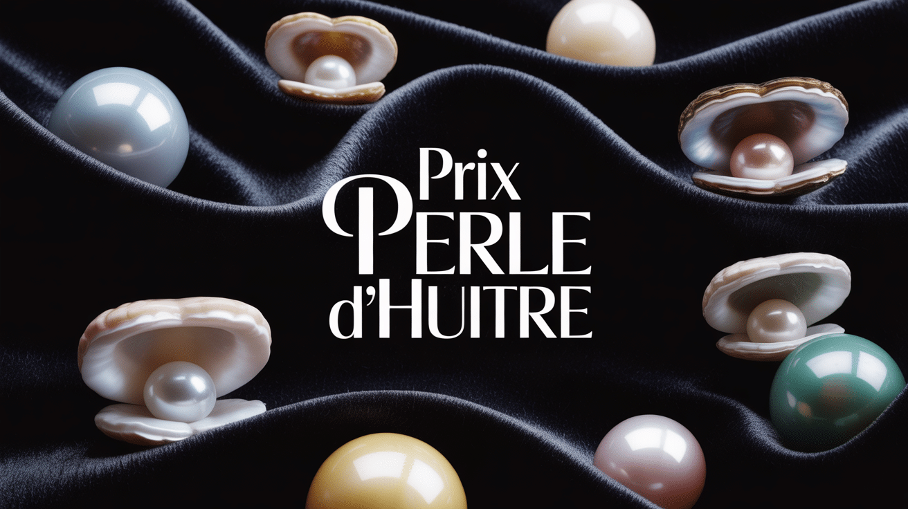 perle huitre prix différentes tailles et couleurs sur velours