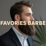 Portrait favories barbe parfaitement taillée
