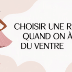 Illustration robe fluide femme quelle robe quand on a du ventre