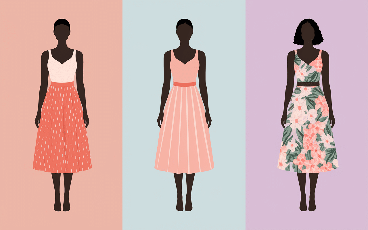 robe pareo trois silhouettes morphologies nouage