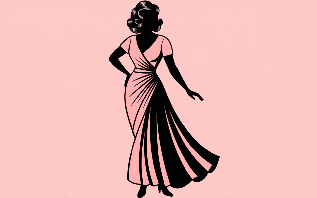 robe vintage grande taille femme courbes élégantes