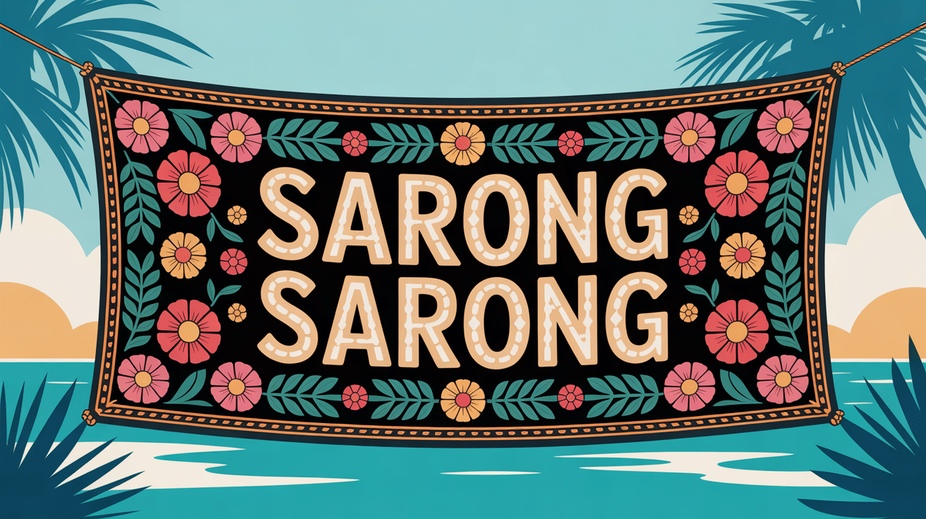 sarong sarong tissu motifs fleurs tropicales