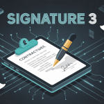 Signature 3 électronique sur tablette avec sécurité