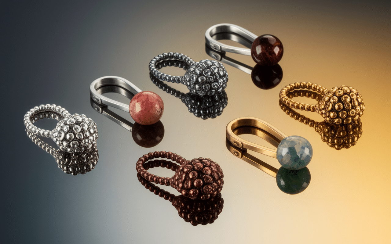 Styles bague tete de mort argent acier pierres