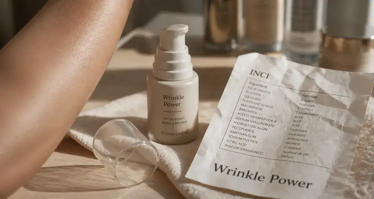 Wrinkle Power dangereux : risques pour la peau, photo produit et étiquette INCI