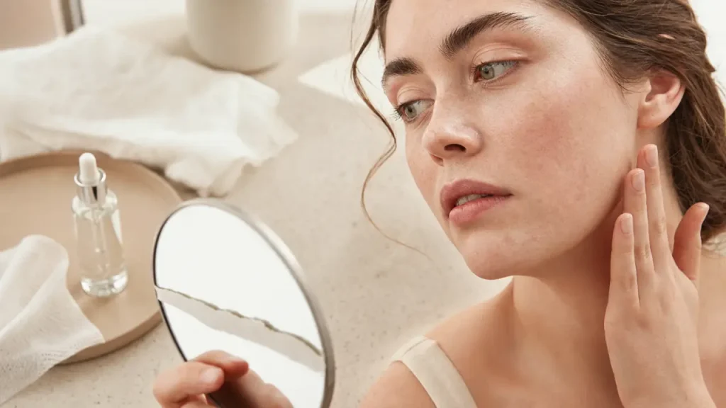 Boutons de stress sur le visage : reconnaître les signes, calmer la peau, éviter les faux gestes