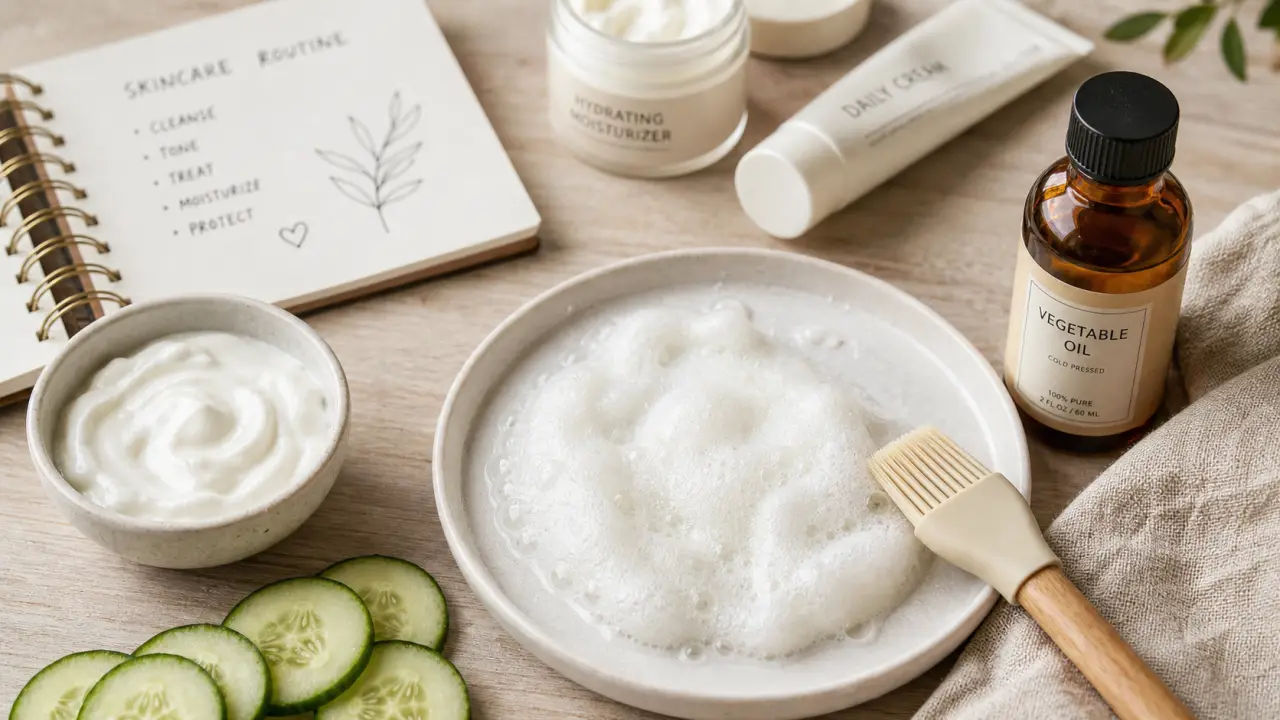 Remede de grand-mere pour raffermir la peau : pose 15 minutes, massage visage et huile végétale