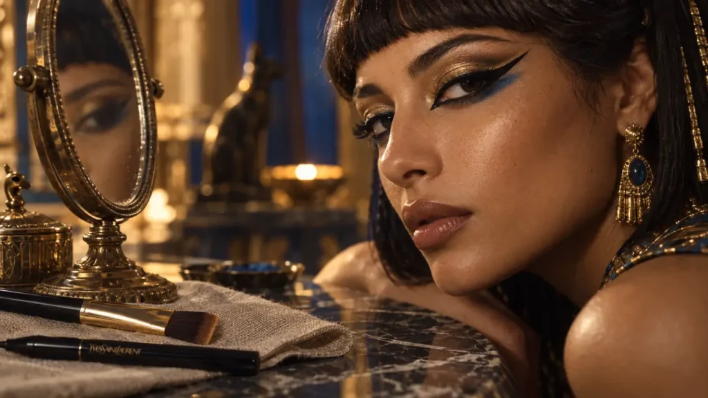 Maquillage Cléopâtre : réussir un regard graphique, doré et longue tenue