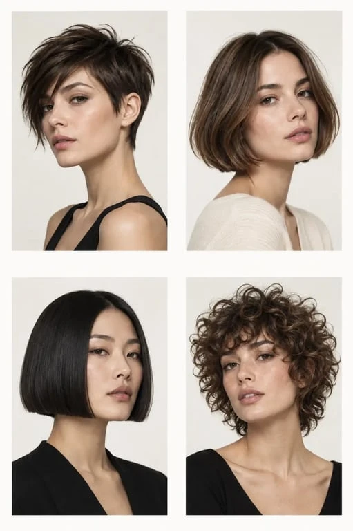 Inspirations de coupe courte femme 2025 : pixie, French bob, box bob et curly shag